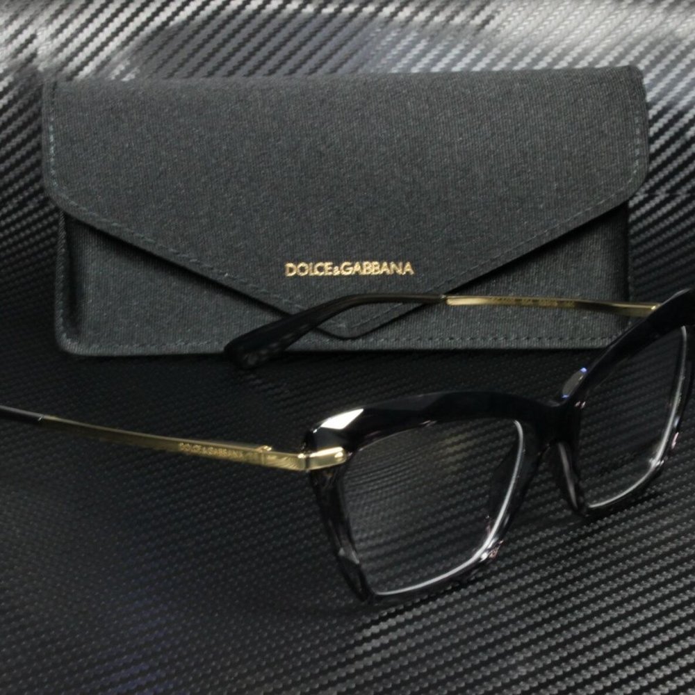 NEW Dolce & Gabbana 53mm Transparent Eyeglasses - Picture 2 of 4